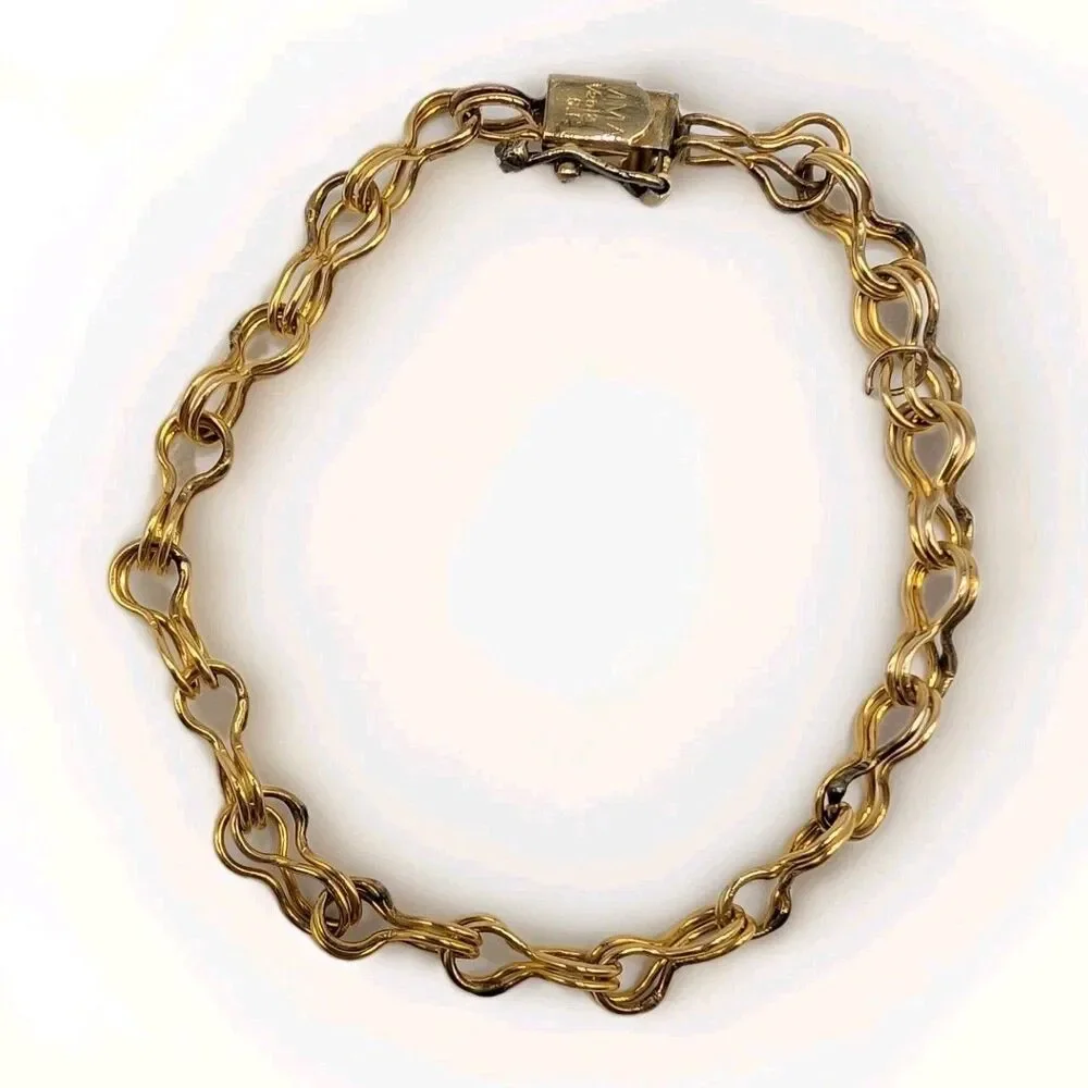 Vintage Gold Filled Chain Bracelet 7 in MMA 1/20 12K